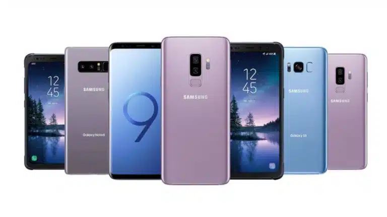 samsung galaxie s9 et s9 sont tous de couleurs différentes